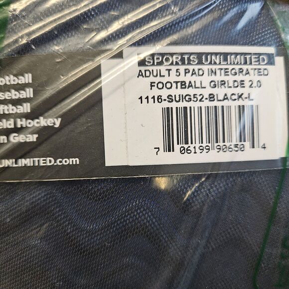 Sports Unlimited Adult 5 Pad Integrated Football Girdle 2.0 Men's Size Large New - Picture 5 of 5